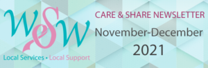 a banner with the words care & share news letter november - december 2012