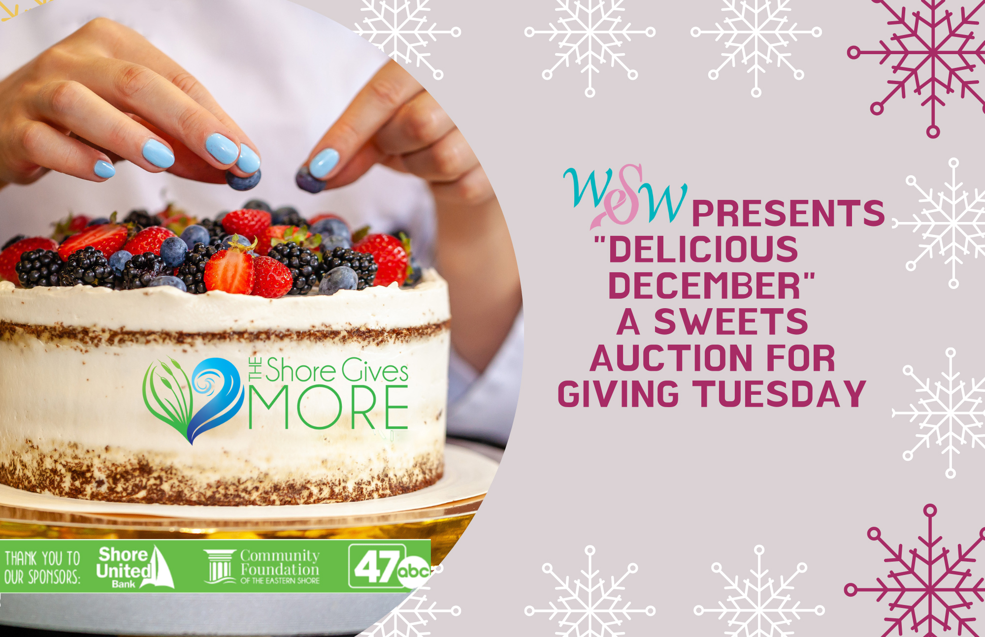 a woman is decorating a cake with berries